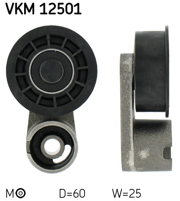 Tensioner Pulley, timing belt - VKM 12501 SKF
